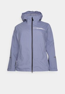 Водонепроницаемая MULTI RAIN JACKET PLUS SIZE Adidas, серебристо-фиолетовый