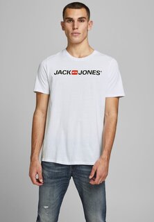 Футболка с принтом JJECORP LOGO CREW NECK Jack &amp; Jones, белый