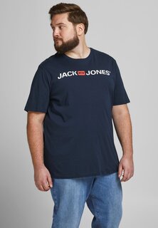 футболка с принтом JJECORP LOGO TEE CREW NECK Jack &amp; Jones, темно-синий пиджак