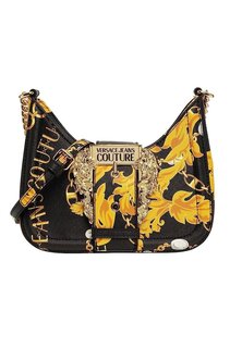 Сумка через плечо MINI HOBO CHAIN ​​PRINT Versace Jeans Couture, черный