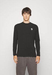 Футболка с длинным рукавом CREWNECK KARL LAGERFELD, черная