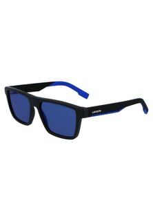 Солнцезащитные очки Lacoste, матовые черные синие
