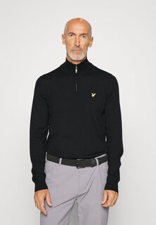 Свитер Молния CORE 1/4 Lyle &amp; Scott, угольно-черный