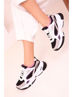Женская спортивная обувь для активного отдыха на толстой подошве со шнуровкой Soho Exclusive, смешанный