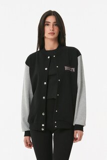 Куртка колледжа Snapback с принтом Brooklyn Fullamoda, черный