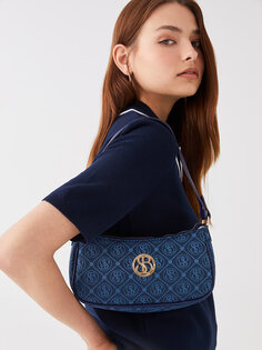 Женская сумка через плечо с узором SOUTHBLUE, джинсовый синий
