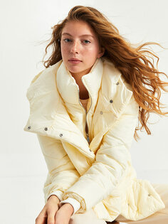 Простое женское пальто с капюшоном и длинными рукавами XSIDE
