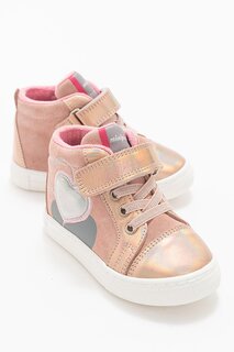 Розовые повседневные ботинки из натуральной кожи с анатомической формой для девочек MİNİPİCCO, розовый Minipicco