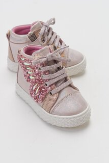 Розовые повседневные ботинки из натуральной кожи с анатомической формой для девочек MİNİPİCCO, розовый Minipicco