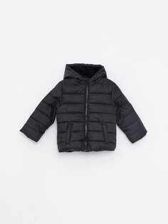 Базовое пальто для мальчика с капюшоном и длинными рукавами LCW baby, новый черный