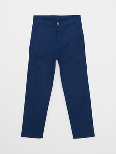 Базовые брюки из габардина для мальчика LCW Kids, светло-темно-синий
