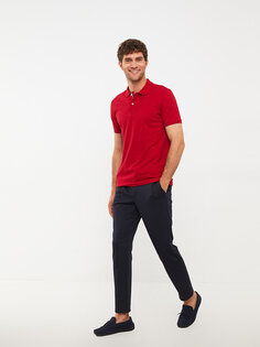 Мужская футболка с воротником-поло и коротким рукавом SOUTHBLUE, красный