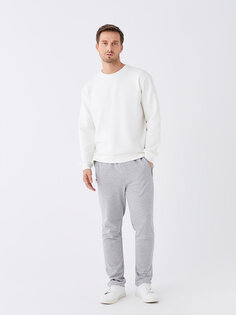 Мужские спортивные штаны стандартного кроя LCWAIKIKI Basic, серый меланж