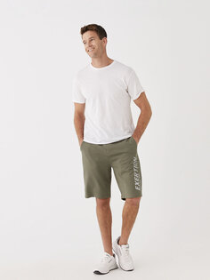 Мужские шорты стандартного кроя LCWAIKIKI Basic, светлый хаки