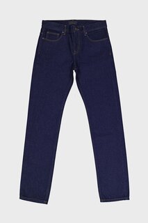 Темно-синие джинсовые брюки стандартного кроя на молнии CRS 939-159 CROSS JEANS