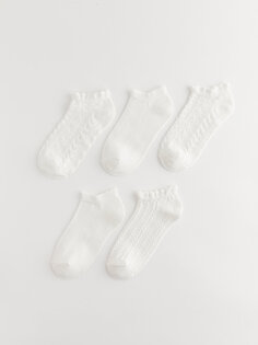 Носки-пинетки для девочек с самодельным узором, 5 пар носков LCW Kids
