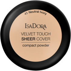 Пудра для лица 41 нейтральная слоновая кость Isadora Velvet Touch Sheer Cover, 7,5 гр