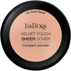 Пудра для лица 43 холодный песок Isadora Velvet Touch Sheer Cover, 7,5 гр