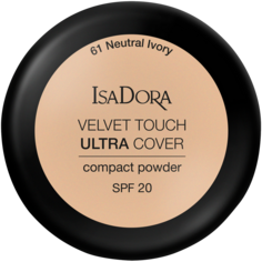 Пудра для лица 61 нейтральная слоновая кость с spf20 Isadora Velvet Touch Ultra Cover, 7,5 гр