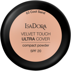 Пудра для лица 63 холодный песок Isadora Velvet Touch Ultra Cover, 7,5 гр