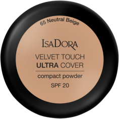 Пудра для лица 65 нейтральный бежевый Isadora Velvet Touch Ultra Cover, 7,5 гр