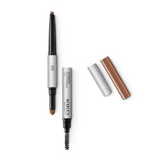 Многофункциональный карандаш для бровей 03 для брюнеток Kiko Milano Eyebrow Multitasker 3-In-1, 0,4 гр