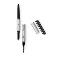 Многофункциональный карандаш для бровей 06 черноволосый Kiko Milano Eyebrow Multitasker 3-In-1, 0,4 гр