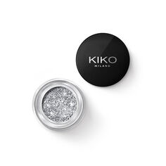 Гелевые тени для век с биоразлагаемым блеском голографическое серебро Kiko Milano Stardust Eyeshadow, 3,5 гр