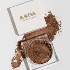 Минеральный бронзатор для лица шоколадный брауни Asoa, 6 гр
