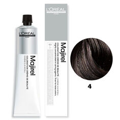 Стойкая краска для волос - цвет 4 коричневый L&apos;Oréal Professionnel Majirel, 50 мл L'Oreal