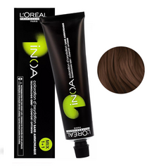 Перманентная краска для волос без аммиака 7.23 опалесцирующий-золотой блондин L&apos;Oréal Professionnel Inoa, 60г L'Oreal