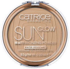 Бронзирующая пудра универсальный бронзовый камень для лица 035 Catrice Sun Glow, 9,5 гр