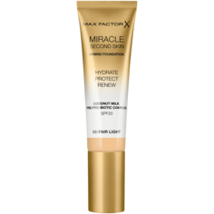 Увлажняющая основа для лица spf20 fair light 02 Max Factor Miracle Second Skin, 30 мл