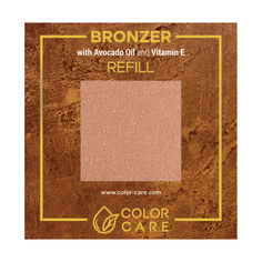 Веганский жемчужный бронзатор - сменный блок - 02 Color Care Golden, 8 гр