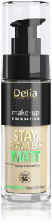 Матирующая тональная основа для лица 405 Delia Stay Flawless Matt, 30 мл