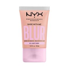 Тональный крем для лица светлого цвета слоновой кости Nyx Professional Makeup Bare With Me Blur Tint, 30 мл