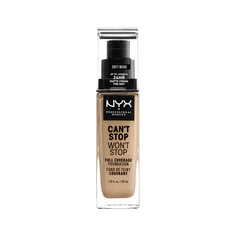 Мягкая бежевая тональная основа для лица Nyx Professional Makeup Can&apos;T Stop Won&apos;T Stop, 30 мл