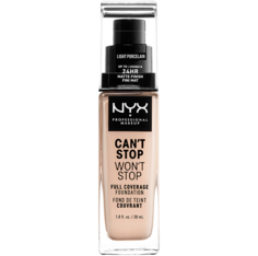 Легкая фарфоровая тональная основа для лица Nyx Professional Makeup Can&apos;T Stop Won&apos;T Stop, 30 мл