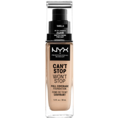 Тональный крем для лица ваниль Nyx Professional Makeup Can&apos;T Stop Won&apos;T Stop, 30 мл