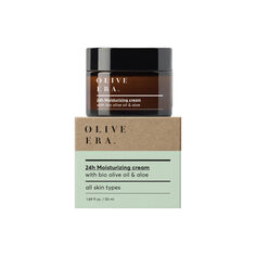 24-часовой увлажняющий крем для лица с органическим оливковым маслом и алоэ Olive Era, 50 мл