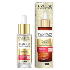 Усовершенствованная сыворотка для лица Eveline Cosmetics Platinum&amp;Collagen, 30 мл
