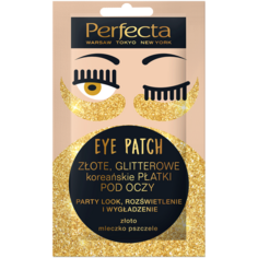 Корейские патчи для глаз с золотыми блестками Perfecta Eye Patch, 1 пара