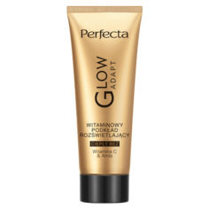 Витаминный осветляющий тональный крем для лица теплый бежевый Perfecta Glow Adapt, 30 мл