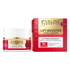 Активно восстанавливающий крем-филлер против морщин для лица 70+ Eveline Cosmetics Lift Booster Collagen, 50 мл