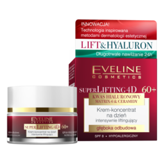 Интенсивно лифтинговый крем-концентрат для лица 60+ на день Eveline Cosmetics Super Lifting 4D, 50 мл