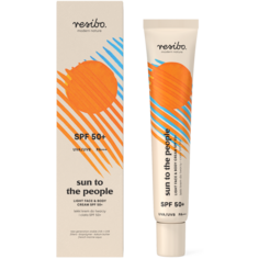 Легкий крем для лица и тела spf50 Resibo Sun To The People, 50 мл