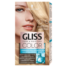 Краска для волос 10-0 натуральный блондин Gliss Color, 1 упаковка