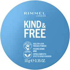 Веганская прессованная пудра для лица 0прозрачная Rimmel Kind&amp;Free, 10 гр