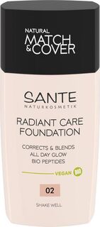 Осветляющая тональная основа для лица 02 Sante Radiant Care, 30 гр