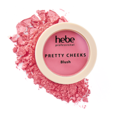 Румяна бриллиантовая роза Hebe Professional Pretty Cheeks Blush, 3,5 гр